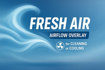 Airflow Concept Graphic for Cleaning and Cooling Applications