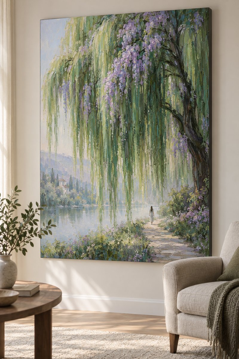 weeping willow canvas mockup