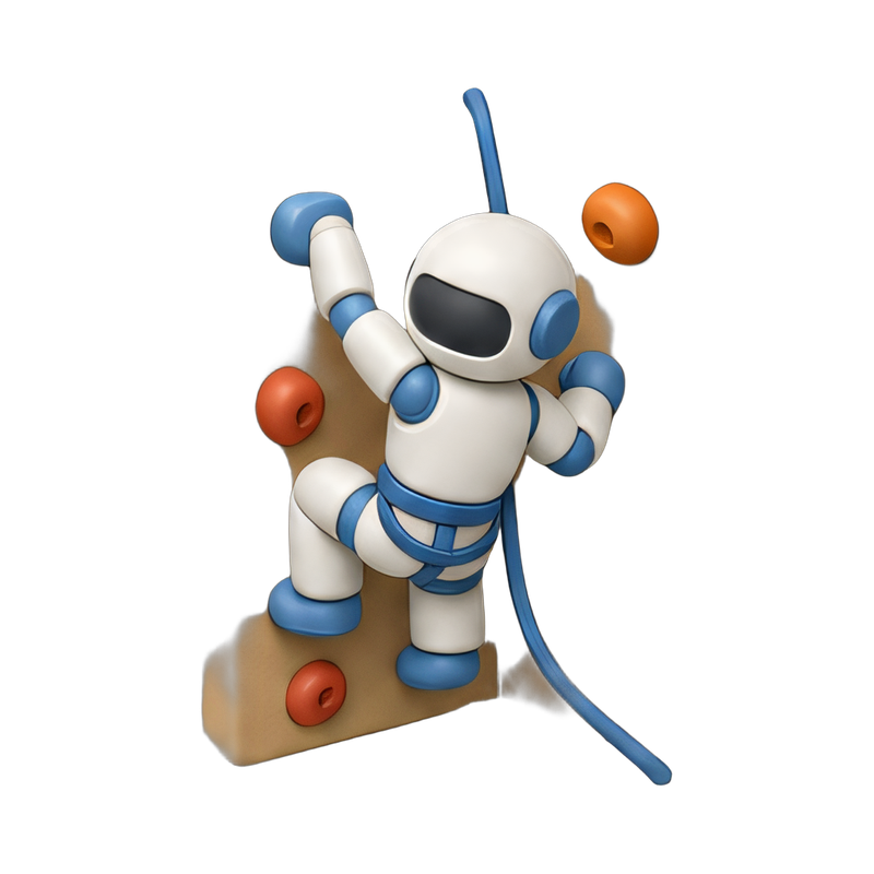 robot climbing a vertical wall