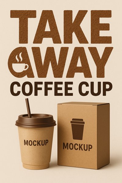 Coffee Cup Mockup with Takeaway Theme