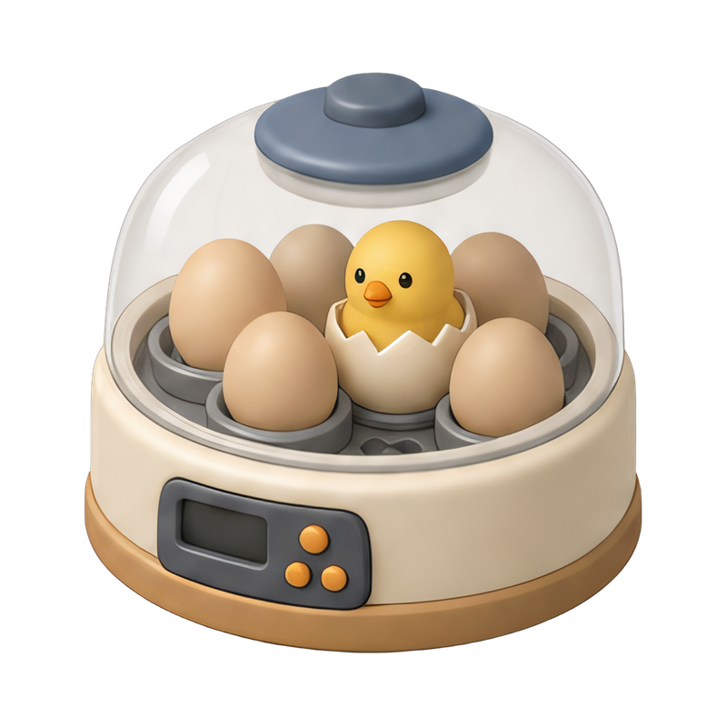 chick incubator in action