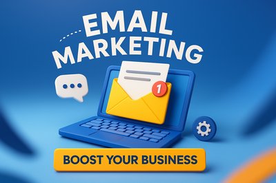 Eye-catching Email Marketing Graphic for Business Growth