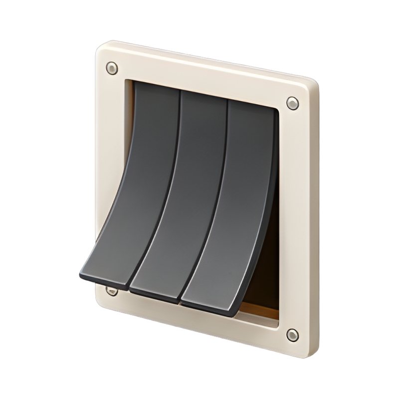 pet-friendly rubber flap door