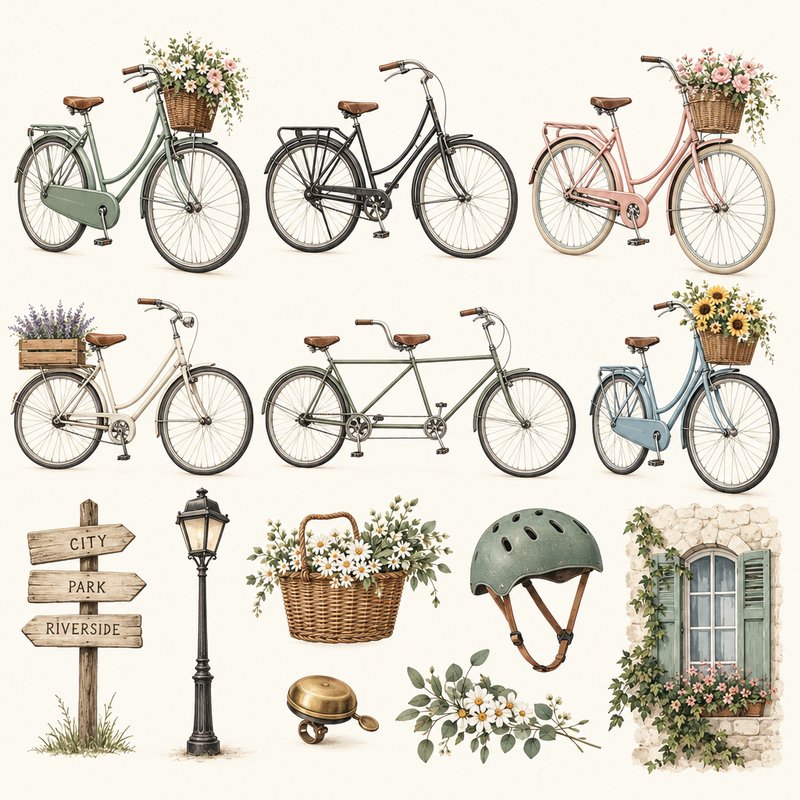 vintage bicycle design elements