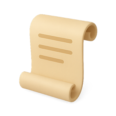 Minimalist Scroll Design Element for Creative Projects