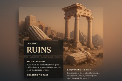 Ancient Ruins: Exploring Historical Remains