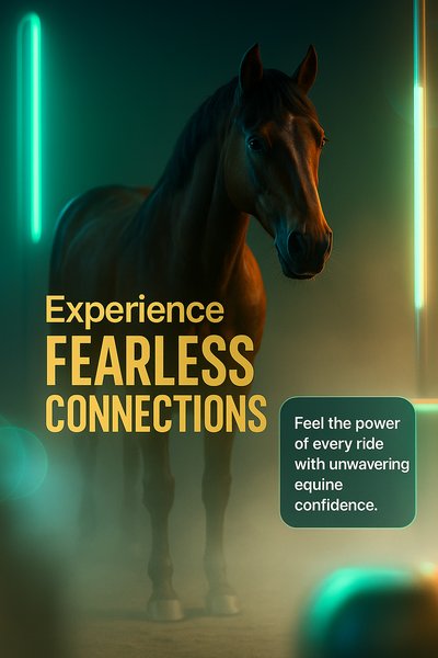 Realistic Carousel Slide Design Featuring a Horse Theme