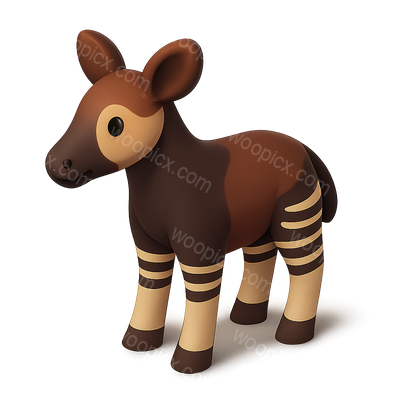 Cute Cartoon Animal Figurine in Brown Tones