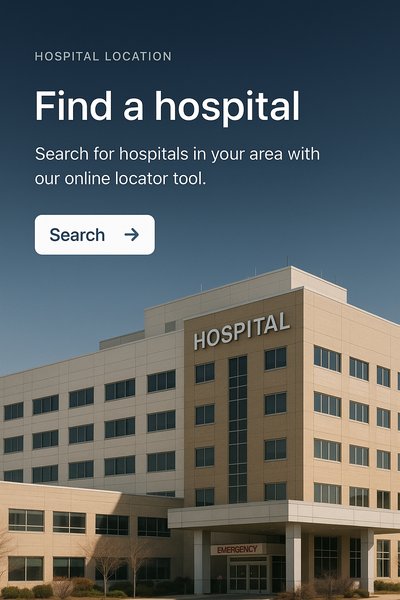 Stylish Hospital Locator Interface