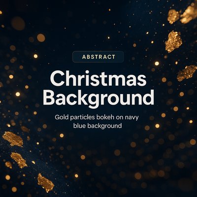Elegant Christmas Abstract Background with Bokeh Effect
