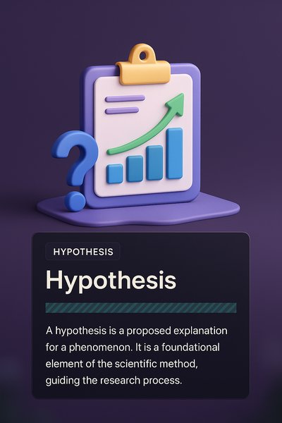 3D Web Design Concept with Hypothesis Explanation