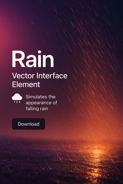 Vector Interface Element for Rain Simulation Design