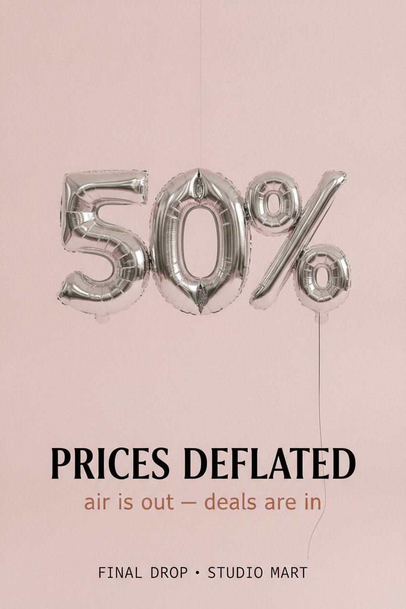 Prices deflated sale banner