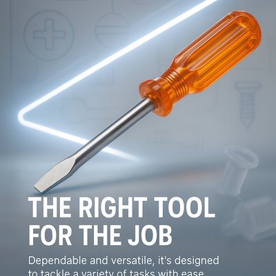 Professional Screwdriver Image for Tool Promotion