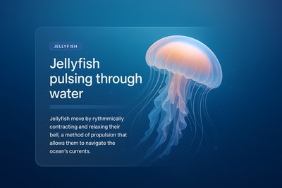 Stunning 3D Illustration of Pulsating Jellyfish in Water