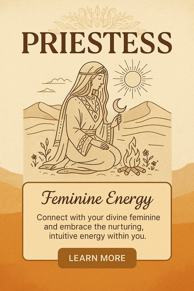 Boho Style Landing Page Slide for Priestess Theme