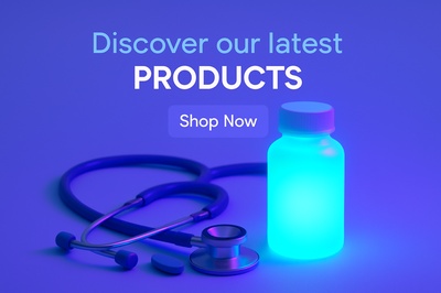 Fluorescent Shadow Atmosphere with Medical Products