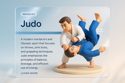 Dynamic Web Page Design for Judo with 3D Elements