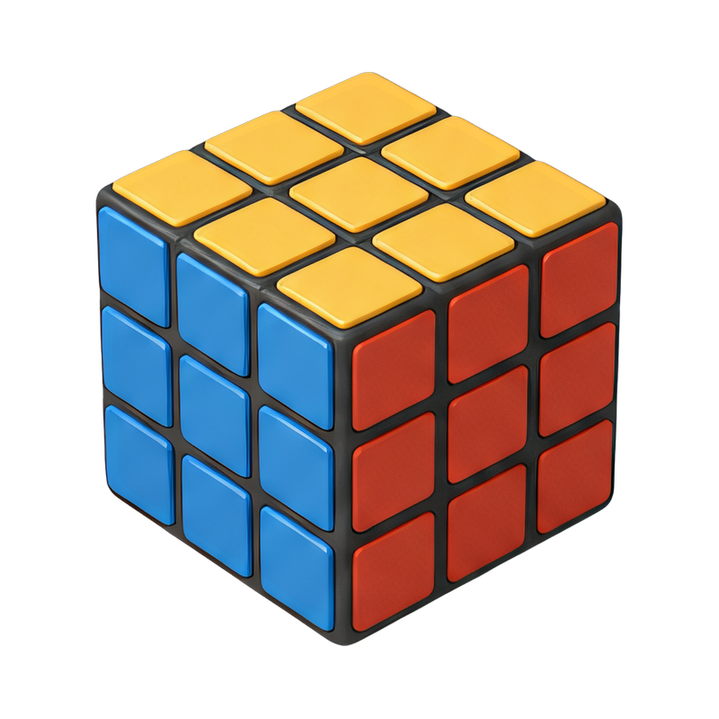 colorful rubik's cube puzzle