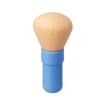 Cosmetic Makeup Brush with Soft Bristles