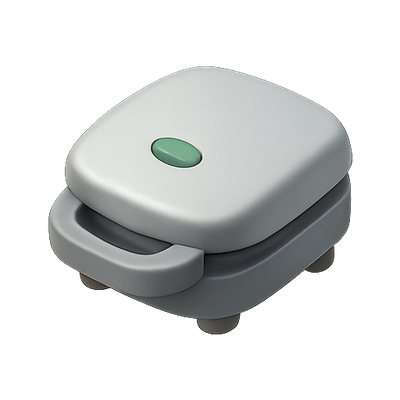 Minimalist 3D Illustration of a Small Kitchen Appliance