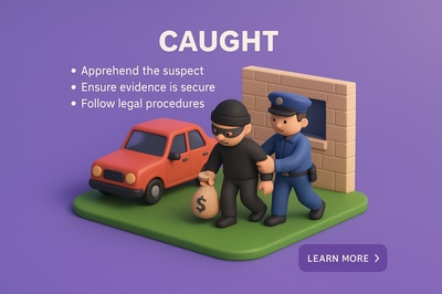 Playful 3D Scene of Law Enforcement Action