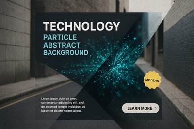 Modern Technology Particle Abstract Background Design