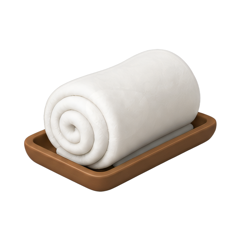 rolled hot towels for spa