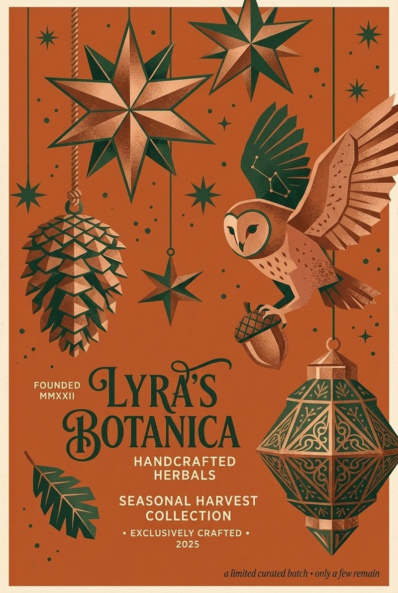 Lyra's Botanica seasonal harvest