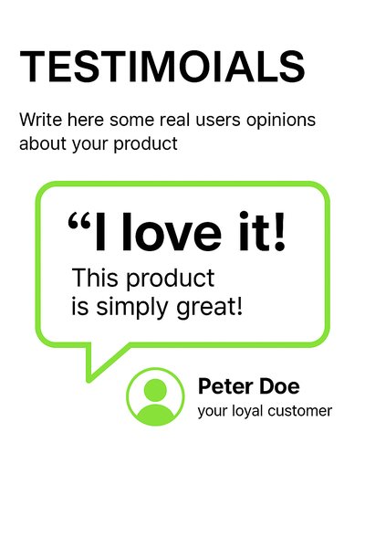 Customer Testimonial Graphic with Quote Design