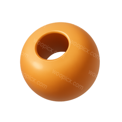Stylized 3D Bead Icon with Volumetric Look