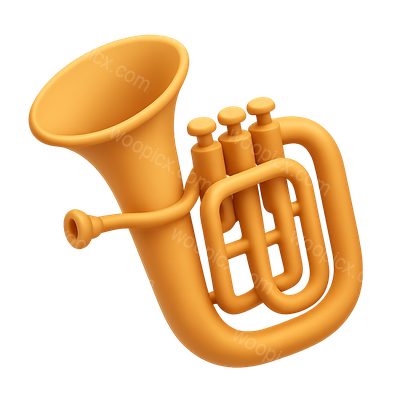 3D Baritone Icon in Isometric View