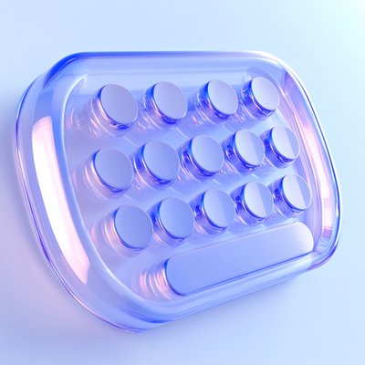 Modern Pharmaceutical Packaging Design with Transparent Elements
