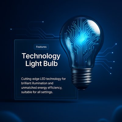 Innovative Technology Light Bulb with Circuit Design