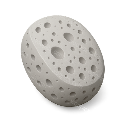 3D Volcanic Pumice Icon with Isometric Design