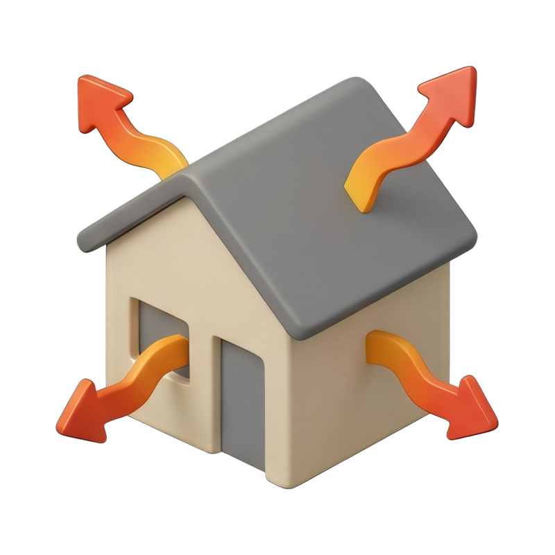visualizing heat loss in homes