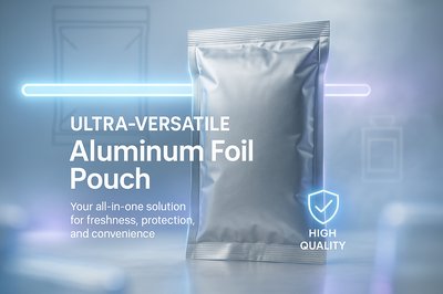 Product Packaging Mockup for Aluminum Foil Pouch