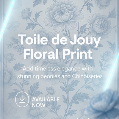 Elegant Floral Print Promotional Graphic