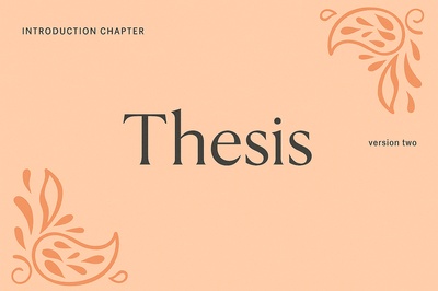 Color and Text Change in Thesis Design