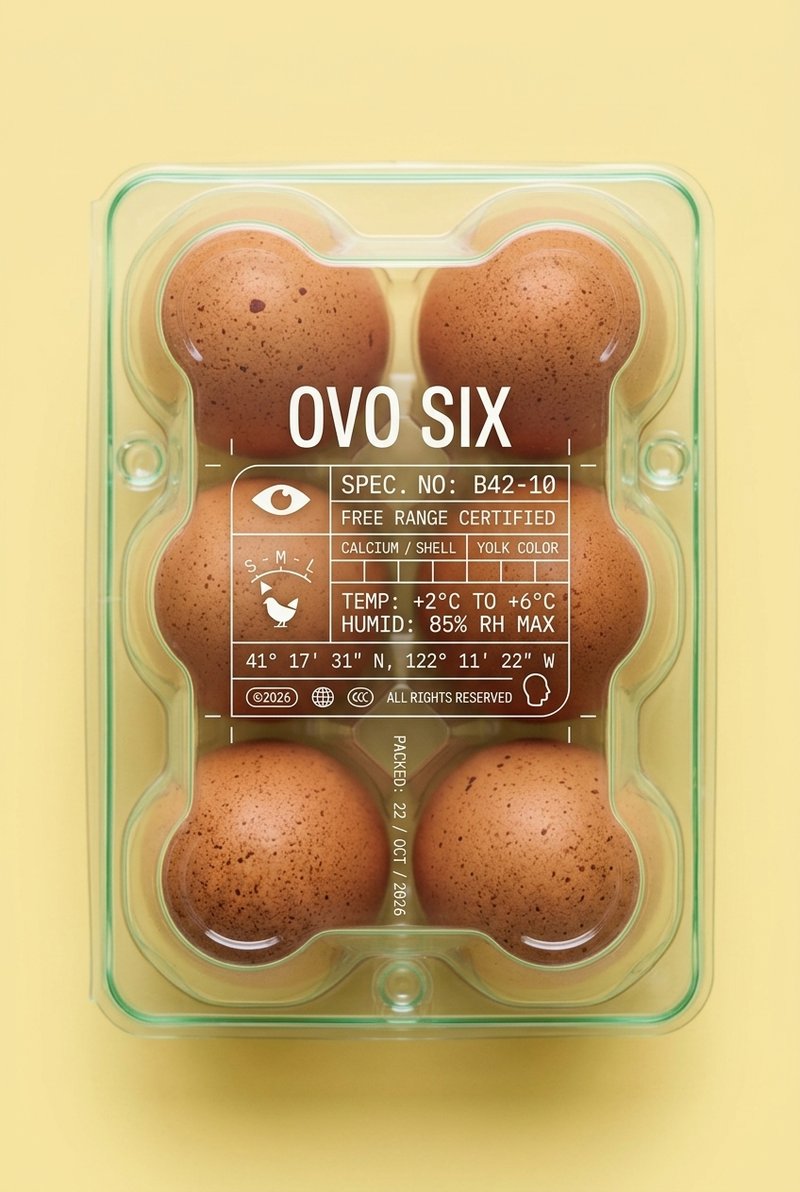 minimalistic egg tray design