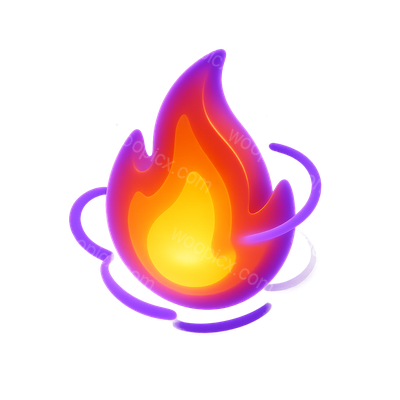Stylized 3D Plasma Icon with Vibrant Colors
