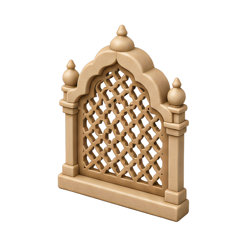 intricate indian jali screen