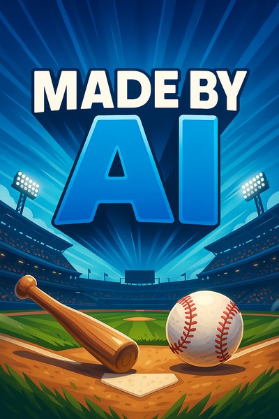 Dynamic Baseball Field Scene with AI Elements