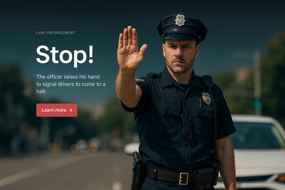 Stylish Web Design Featuring Law Enforcement Theme