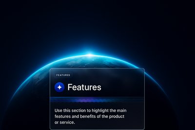 Glowing Cosmic Horizon with Feature Highlight Section