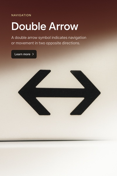 Stylish Double Arrow Navigation Symbol Design