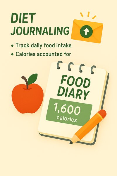 Illustrative Food Diary Concept for Diet Journaling
