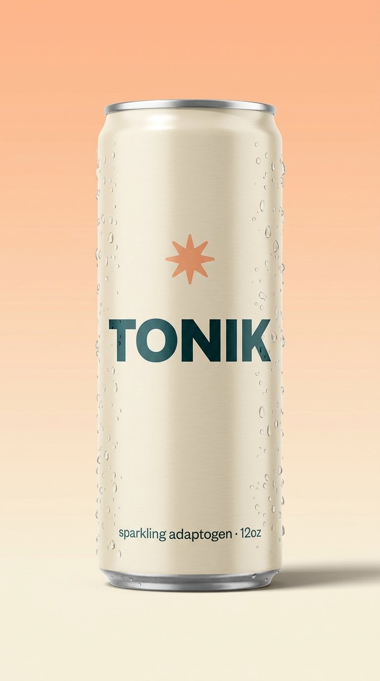 Refreshing adaptogen drink close-up