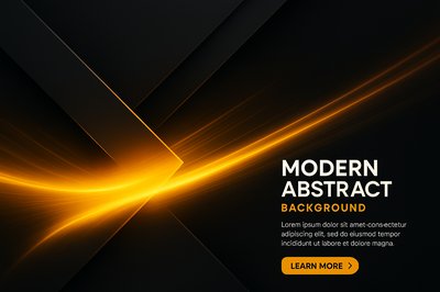 Dynamic Black and Orange Modern Abstract Background Design
