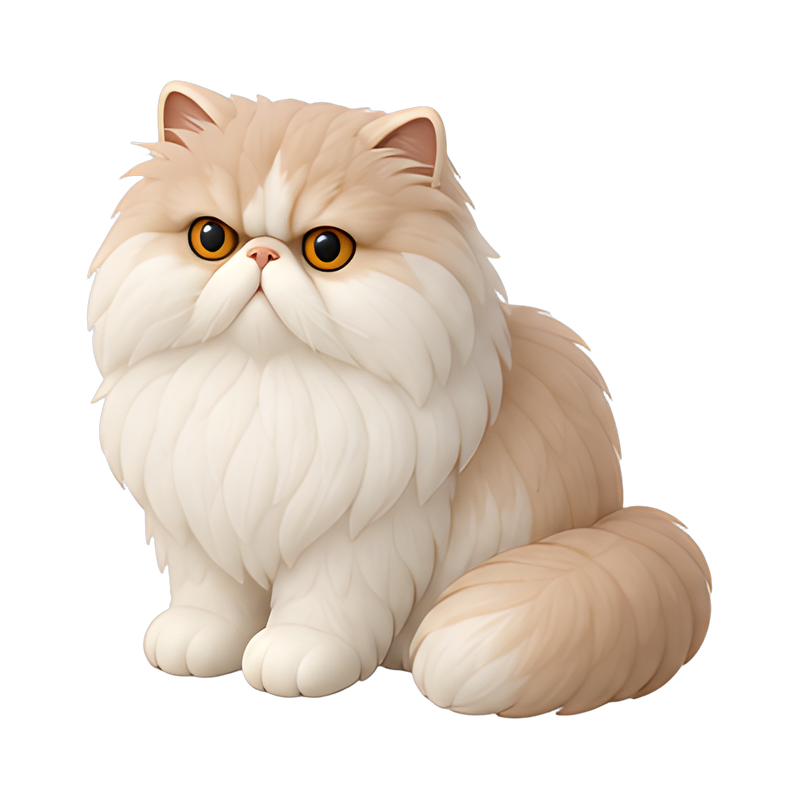 adorable flat-faced Persian cat